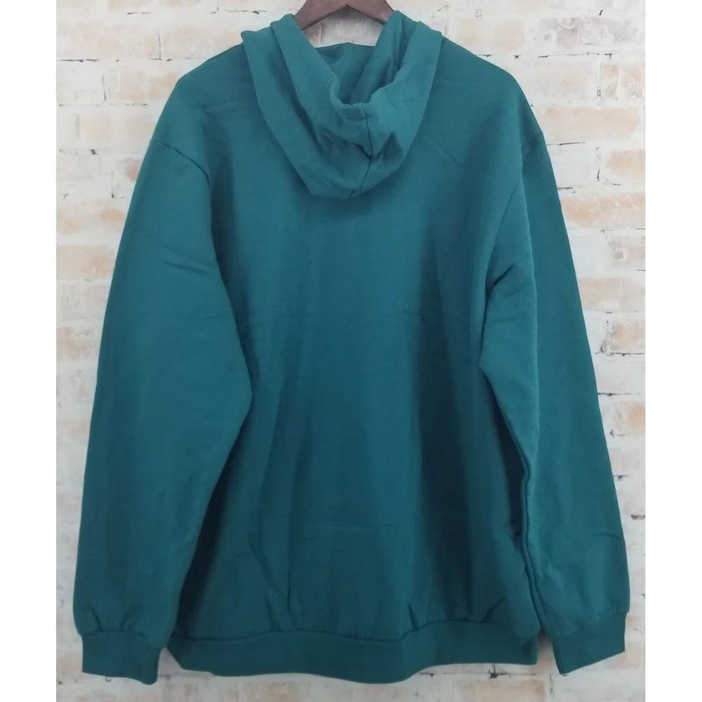 NWT Adidas Feel Cozy Sweatshirt Hoodie Men's 2XL Legacy Teal Relaxed Fit Comfort